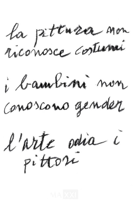 La pittura non riconosce costumi - i bambini non conoscono gender - l’arte odia i pittori