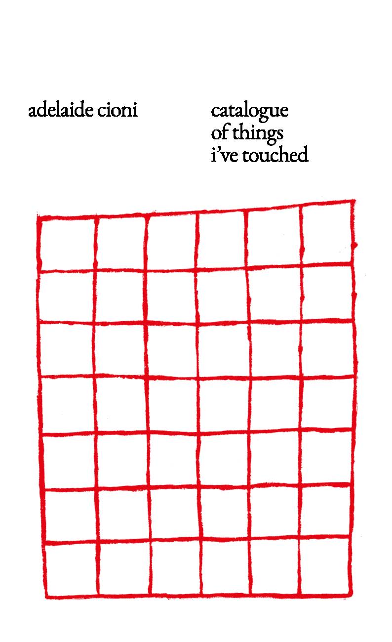 Catalogue of Things I’ve Touched